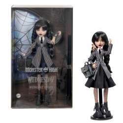 Monster High X Lalka Wednesday Szkolny Mundurek MATTEL (HXJ04) - 1