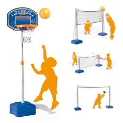SMOBY MULTIFUNKCYJNY ZESTAW SPORTOWY (7600330111) - 1