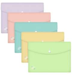 Teczka kopertowa A5 PP Urban pastel mix (5szt)