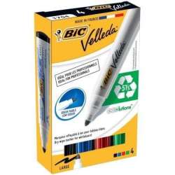 Marker Velleda 1701 Eco okrągły Mix 4 kolory BIC (BONUS 904941)