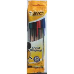 Długopis Cristal Original pouch mix 4 kolory BIC (3086121601033)