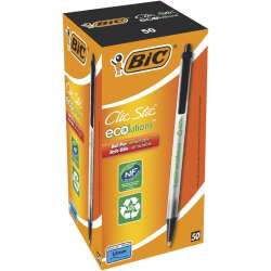Długopis Ecolutions Clic Stic czarny (50szt) BIC (BONUS 8806871) - 1