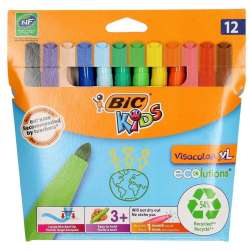 Flamastry Kids Visacolor XL 12 kolorów BIC - 1