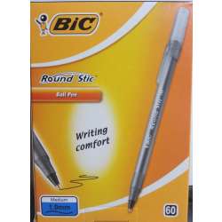 Długopis Round Stic czarny (60szt) BIC
