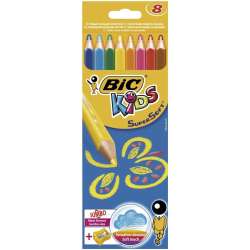 Kredki Super Soft 8 kol. blister BIC (BONUS 1k22 895921) - 1