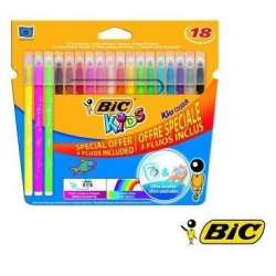 Flamastry 18 kol. BiC Kid Couleur Fluo 921359 (BONUS 921359 937511)