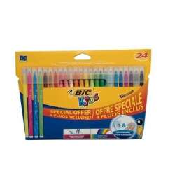 Flamastry 24 kol. BiC Kid Couleur Fluo 921360 (BONUS 921360)