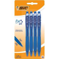 Długopis niebieski Bu3 grip bls 4szt BIC