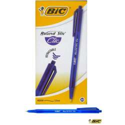 Długopis Round Stic Clic niebieski (20szt) BIC - 1