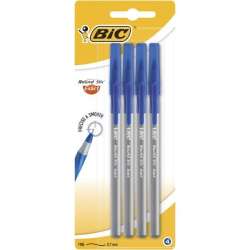Długopis Round Stick Exact niebieski bls 4szt BIC - 1