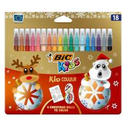 Flamastry Kid Couleur 18 kolorów Christmas BIC - 1