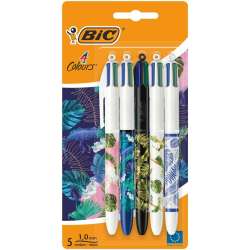 BIC 4 Colours Message Botanical blister 5szt - 1