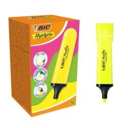 Zakreślacz Highlighter żółty neon (12szt) BIC - 1