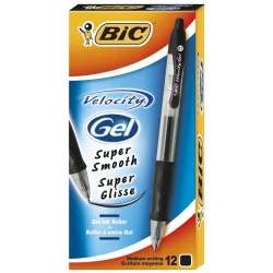 Pióro żelowe Velocity Gel czarny (12szt) BIC - 1