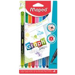 Cienkopis Graph Peps Deco 8 kolorów MAPED - 1