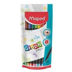 Cienkopis Graph Peps 12 kolorów MAPED - 1