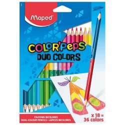 Kredki Colorpeps Duo dwustronne 18=36kolorów MAPED - 1