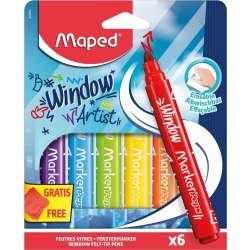 Flamastry do szyb Window Marker'Peps 6szt MAPED - 1