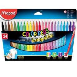 Flamastry Colorpeps trójkątne 24 kolory MAPED
