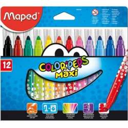 Flamastry Colorpeps maxi trójkątne 12 kolorów MAPE - 1