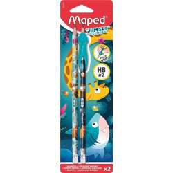 Ołówek z gumką Jungle Fever HB 2szt MAPED - 1