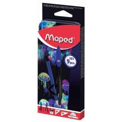 Zestaw geometryczny Deepsea 9 elementów MAPED