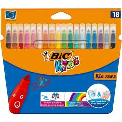 Flamastry Kids Couleur 18 kolorów BIC - 1