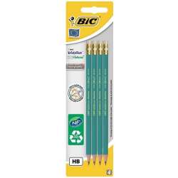 Ołówek Evolution Eco z gumką 4 szt bls BIC