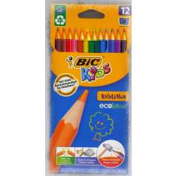 Kredki ołówkowe KIDS Evolution 12 kolorów BIC (BONUS 1K01 829029) - 1