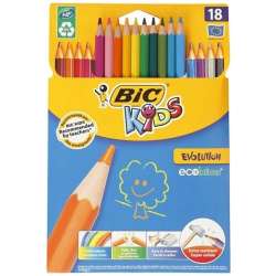 Kredki ołówkowe Kids Evolution 18 kolorów BIC - 1