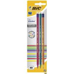 Ołówek Evolution z gumką bls 3szt BIC - 1