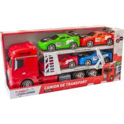 Samochód laweta + 4 pojazdy TURBO CHALLENGE
