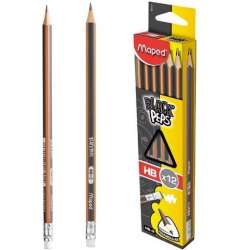 Ołówek z gumką Blackpeps HB (12szt) MAPED
