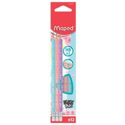 Ołówek Blackpeps Pastel HB z gumką (12szt) MAPED - 1
