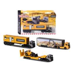 MAJORETTE Ciężarówki budowlane Volvo Construction 3 wzory mix cena za 1 szt (212057288) - 1