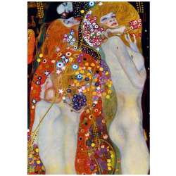 Puzzle 1000 Wodne serpentyny, II Gustav Klimt - 1