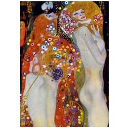 Puzzle 1000 Wodne serpentyny, II Gustav Klimt