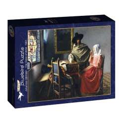 Puzzle 1000 Kieliszek wina, Vermeer - 1