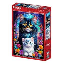 Puzzle 1000 Matczyna miłość - Koty - 1