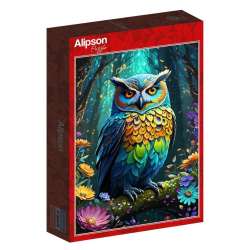 Puzzle 500 Niebieska sowa - 1