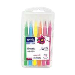 Flamasty pędzelkowe 12 kolorów