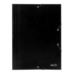 Teczka A4 z gumką czarna