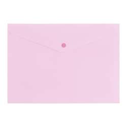 Teczka A4 zamykane na zatrzak pastel różowy - 1
