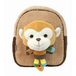 Plecak pluszowy z zabawką BROWN MONKEY (228873) - 1