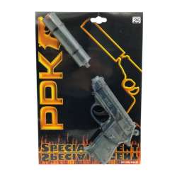 Pistolet z tłumikiem PPK Special Agent 25-shot transparent blister 276mm 0472-07 (0472-07 SOHNI - WICKE) - 1
