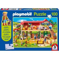 Puzzle 100 Playmobil Farma + figurka G3 - 1
