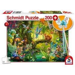 Puzzle 200 Leśne wróżki + różdżka G3 - 1