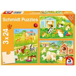 Puzzle 3x24 Słodkie zwierzaki G3 - 1