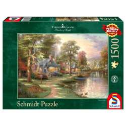 Puzzle PQ 1500 Thomas Kinkade Nad jeziorem G3 (GXP-800895) - 1
