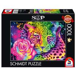 Puzzle 1000 Sheena Pike Kolorowy lampart - 1